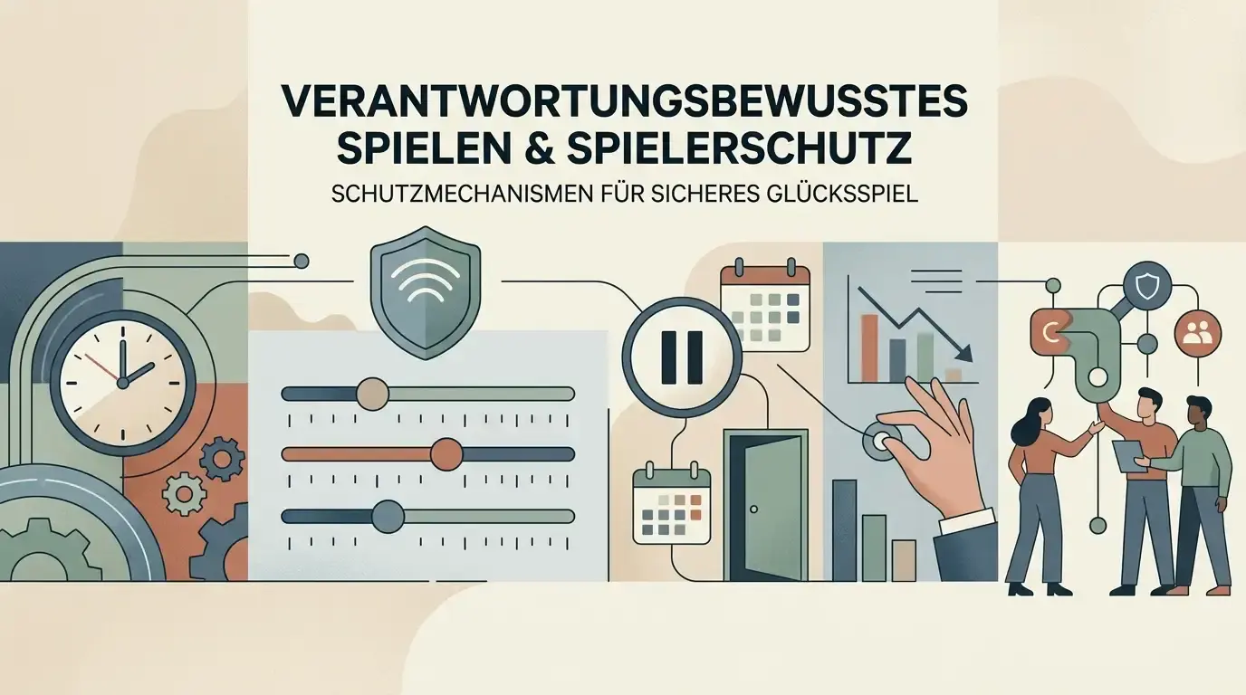 Neutrale Illustration zu Spielerschutz, Limits und bewusster Kontrolle ohne Markenlogo